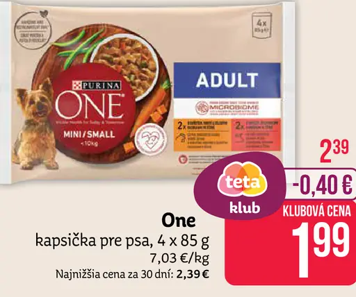 One kapsička pre psa