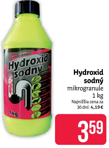 Hydroxid sodný mikrogranulát