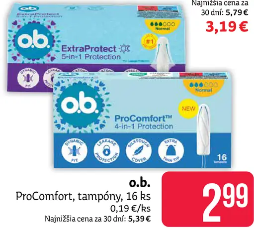 O.B. tampóny ProComfort