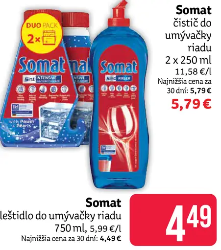 Somat čistič do umývačky riadu