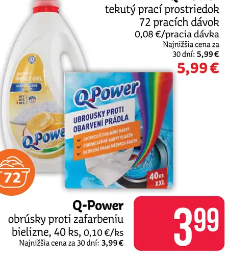 Q-Power obrúsky proti zafarbeniu