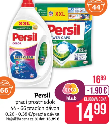 Persil prací prostriedok rôzne druhy