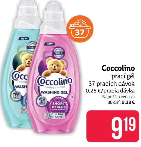 Coccolino prací gél 3 druhy