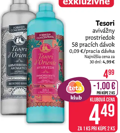 Tesori d'Oriente avivážny prostriedok