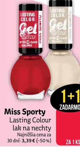 Miss Sporty dlhotrvajúci lak na nechty Lasting Color Gel rôzne odtiene