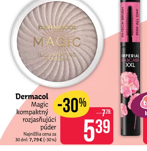 Dermacol Magic Illuminating kompaktný rozjasňujúci púder