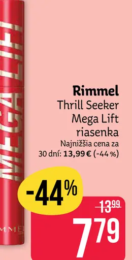 Rimmel Thrill Seeker Mega Lift riasenka