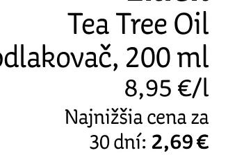 Lilien Tea Tree Oil odlakovač
