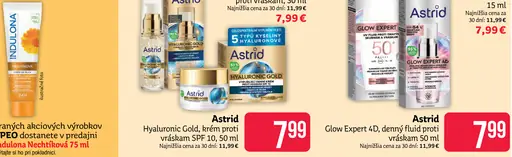 Astrid Hyaluronic Gold krém proti vráskam SPF 10