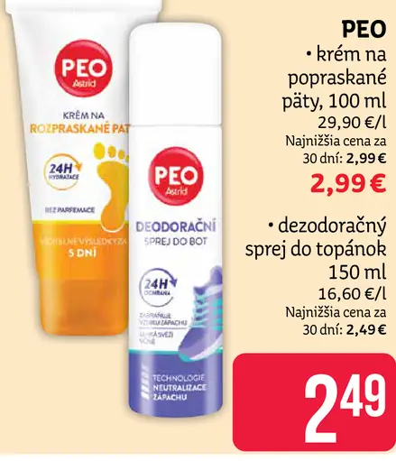 PEO dezodoračný sprej do topánok