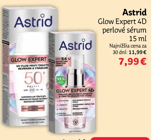 Astrid Glow Expert 4D perlové sérum