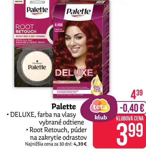 Palette DELUXE farba na vlasy