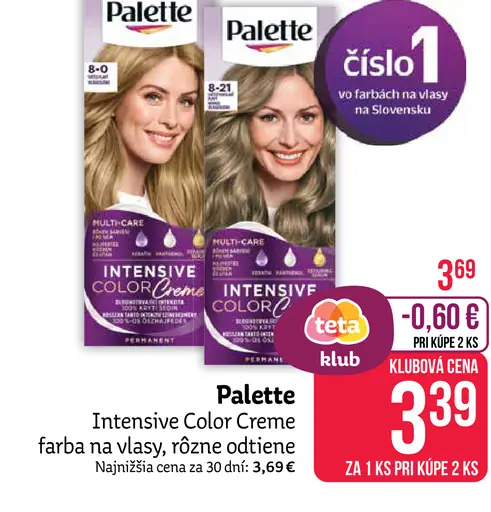 Palette Intensive Color Creme odtieň 8-0