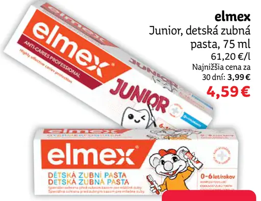 Elmex Junior detská zubná pasta