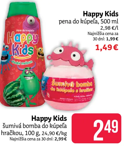 Happy Kids pena do kúpeľa