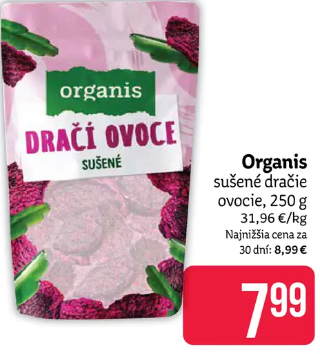 Organis sušené dračie ovocie