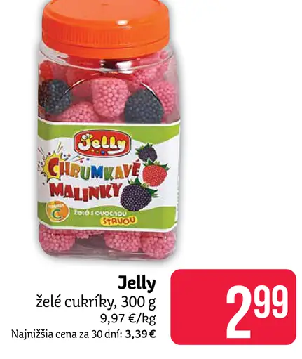Jelly želé cukríky, ovocné s jogurtovou náplňou