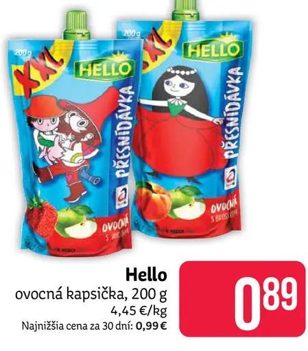 Hello ovocná kapsička