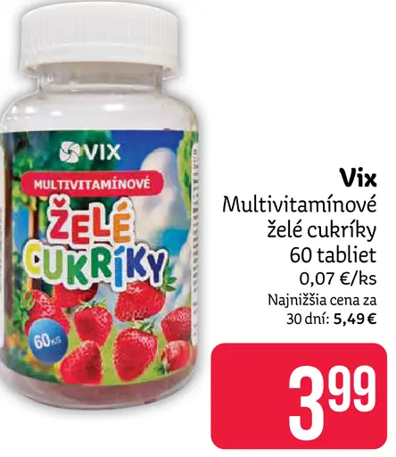 Vix želé multivitamínové cukríky