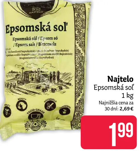 Najtelo epsomská soľ