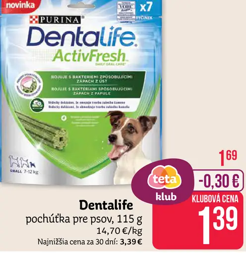 DentaLife pochúťka pre psy