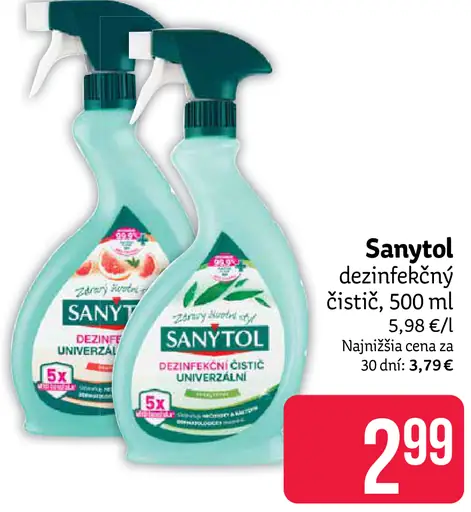 Sanytol Dezinfekčný čistič