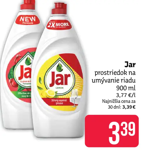 Jar prostriedok na umývanie riadu lemon