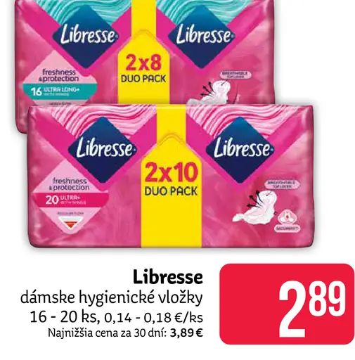 Libresse dámske hygienické vložky