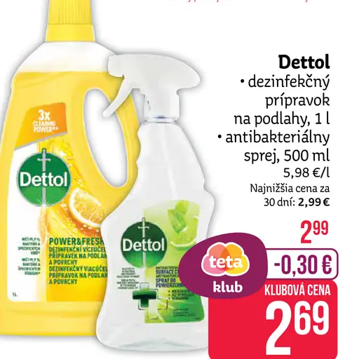 Dettol dezinfekčný prípravok na podlahy
