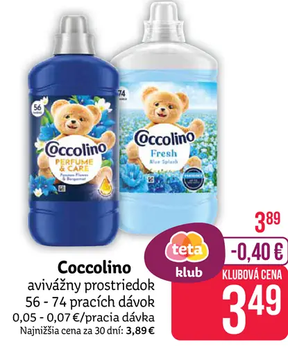 Coccolino avivážny prostriedok – Perfume & Care