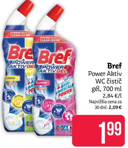Bref Power Aktiv WC čistiaci gél