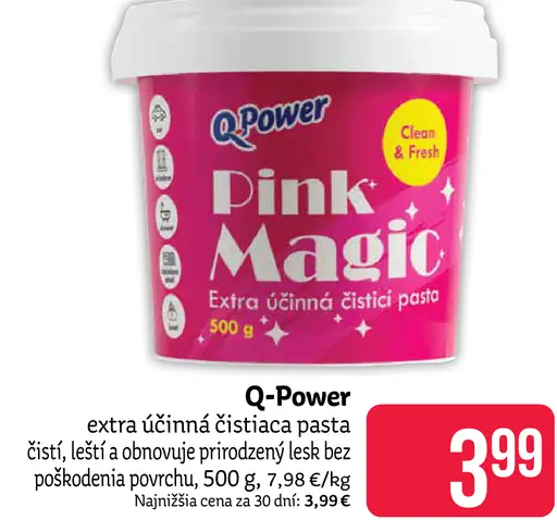 Q-Power Pink Magic extra účinná čistiaca pasta