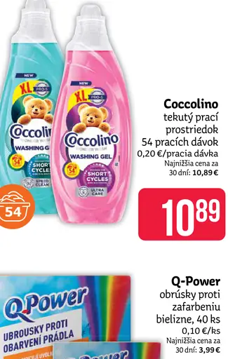 Coccolino Washing Gel rôzne druhy