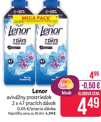 Lenor avivážny prostriedok 7 Days