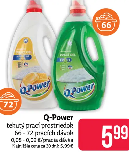 Q-Power tekutý prací prostriedok