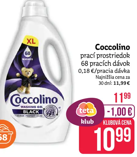 Coccolino Washing Gel Black prací prostriedok
