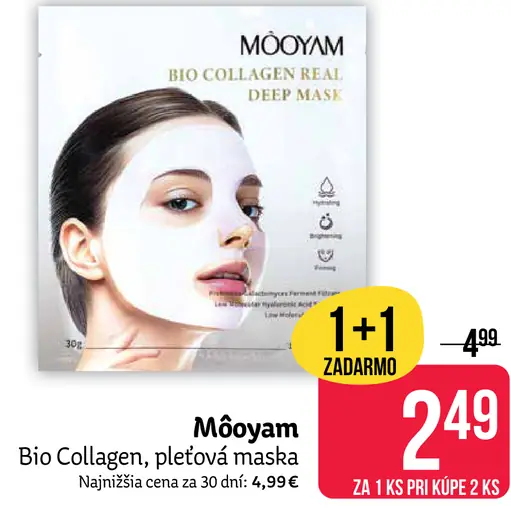 Móovam Bio Collagen pleťová maska