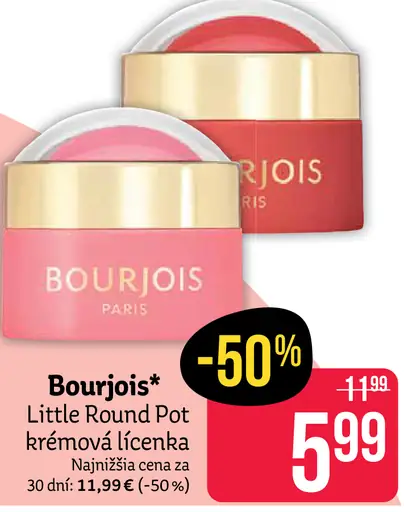 Bourjois Little Round Pot krémová lícenka