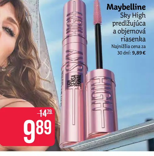 Maybelline Sky High predlžujúca a objemová riasenka