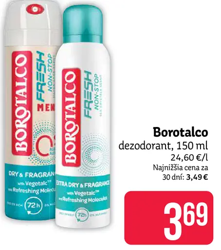 Borotalco deodorant
