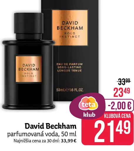 David Beckham parfumovaná voda