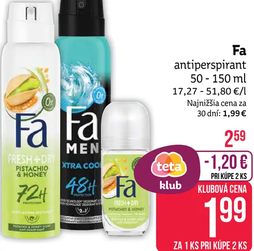 Fa antiperspirant