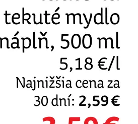 Indulona tekuté mydlo