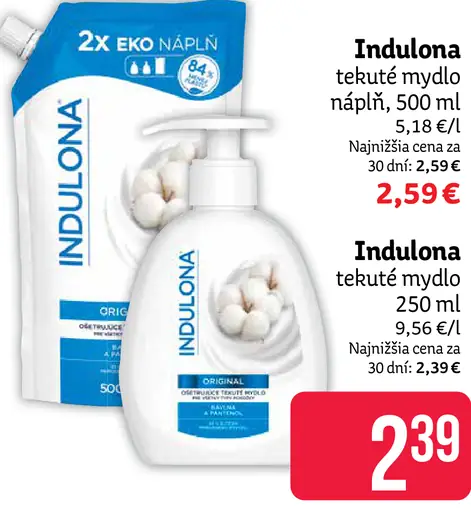 Indulona tekuté mydlo náplň