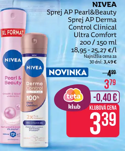 Nivea sprej AP Pearl & Beauty