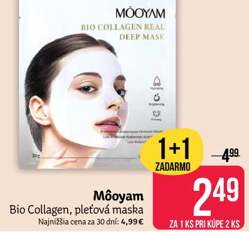 Mooyam Bio Collagen pleťová maska