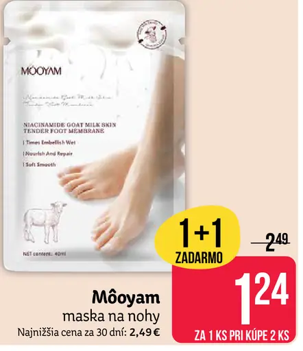 Mooyam maska na nohy