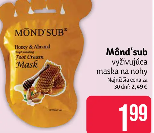 MŌND'SUB výživujúca maska na nohy