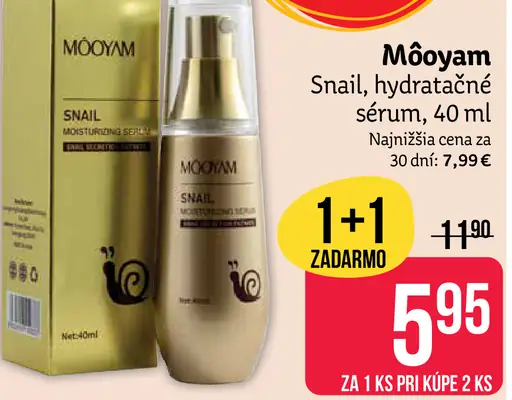 Môoyam Snail hydratačné sérum