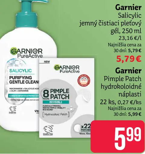 Garnier Salicylic jemný čistiaci pleťový gél